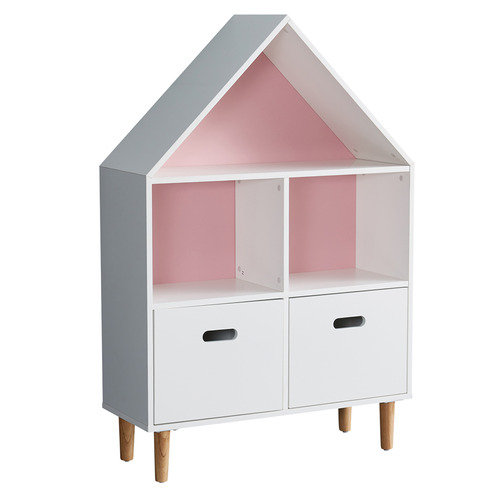 Pink and deals white bookcase